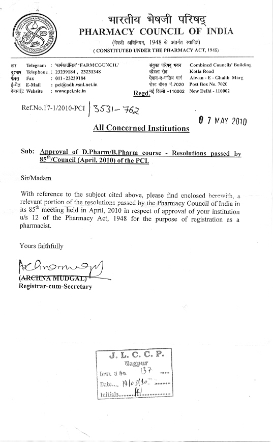 PCI Approval Letter 2011-12  1 