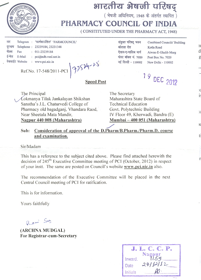 PCI Approval Letter 2015-16  1 